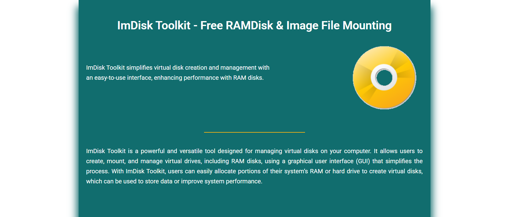 Can You Mount Image Files with ImDisk Toolkit