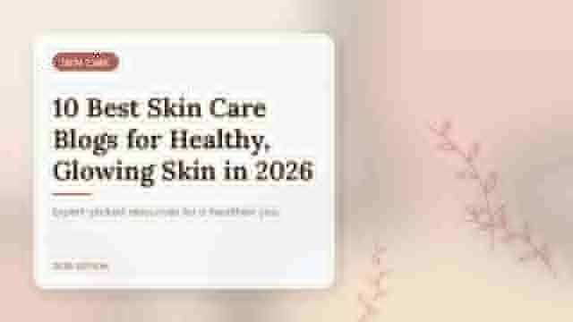 Laptop, notebook, and skincare products laid out while reading the best skin care blogs

